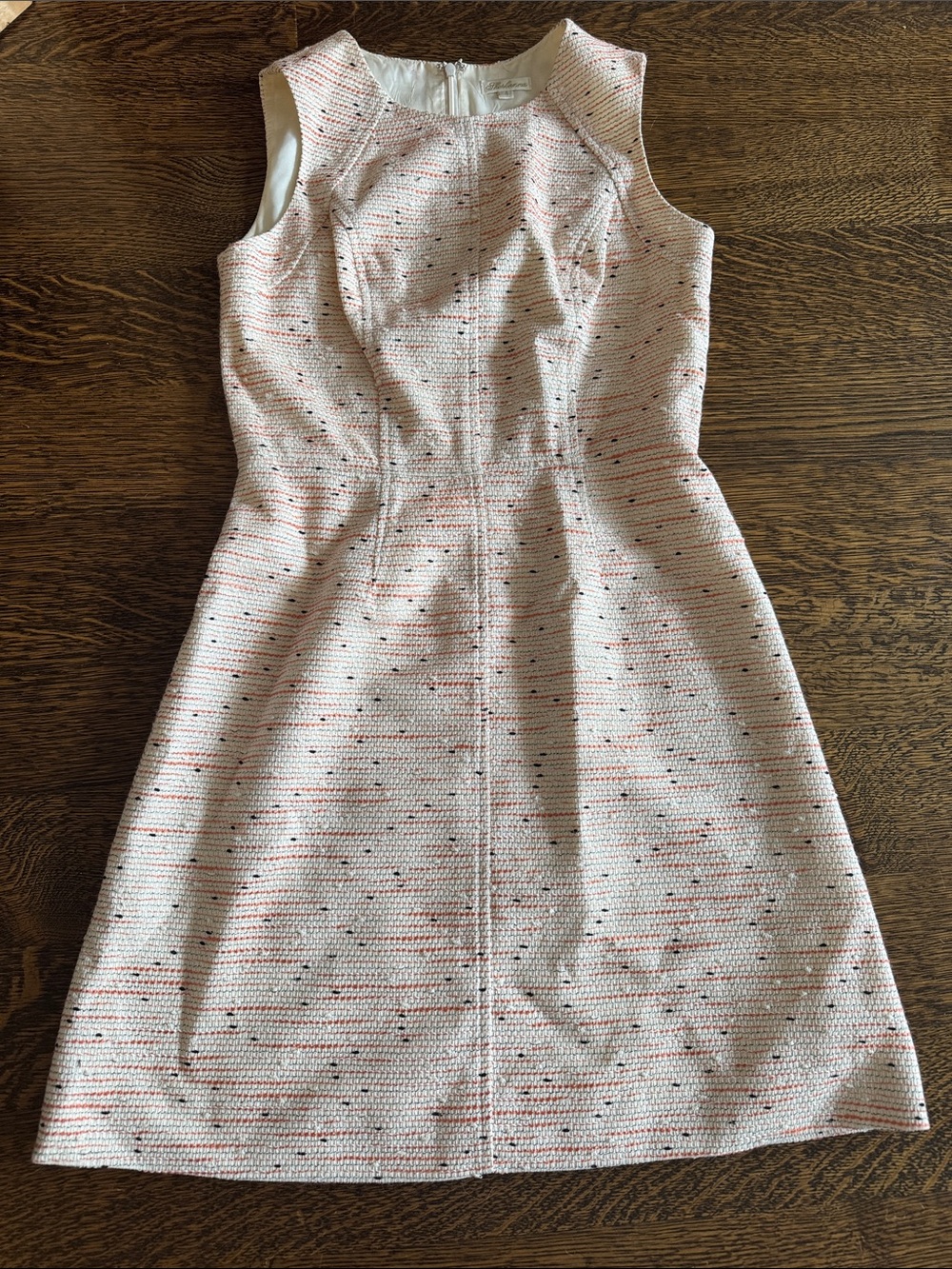 Shoshanna Sleeveless Pink Tweed A-Line Dress- size 4